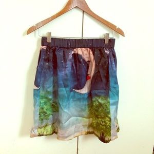 Moon print skirt